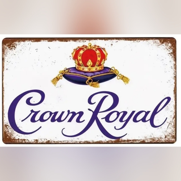 Crown Royal Liquor Aluminum Decorative Sign - Picture 1 of 4